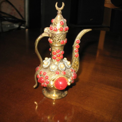 Vintage miniature teapot used from Constantinople