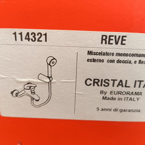 Cristal Bathroom Mixer Tap New, Made in Italy