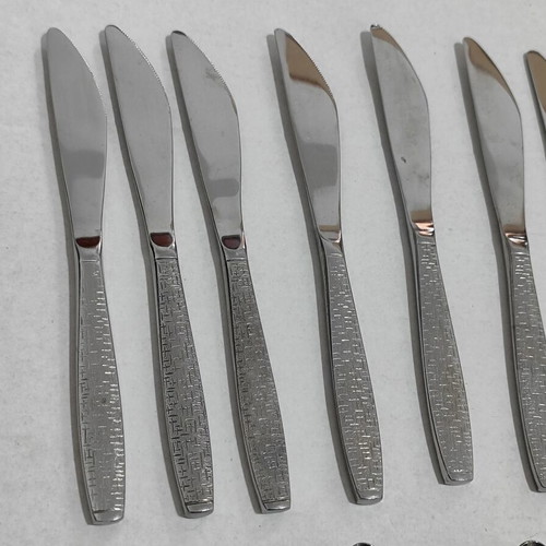 TWA Vintage Cutlery Set used, airline knives forks spoons