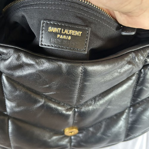 YSL Loulou Puffer Shoulder Bag Like New Black