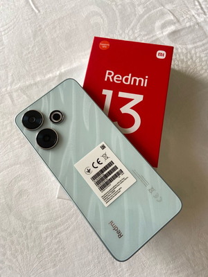 Xiaomi Redmi 13 καινούργιο ocean blue με καλώδιο και θήκη