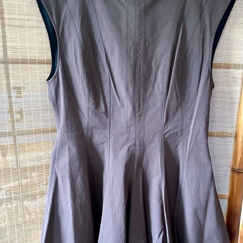 Zara brown mini dress size L new