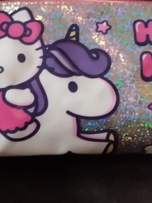 Κασετίνα βαρελάκι Hello Kitty σαν καινούργιο με μολύβια και ξυλομπογιές