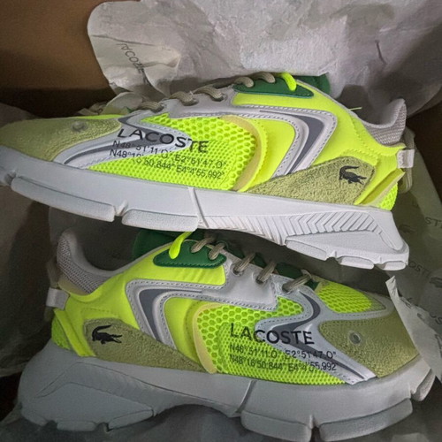 Lacoste men's sneakers new, size 44, green and yellow