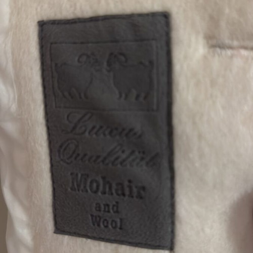 Wool coat boxy fit like new, beige