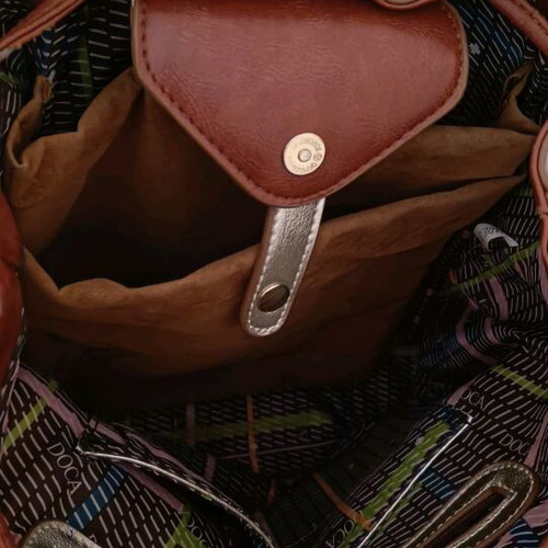 Doca backpack bag like new, blue and brown