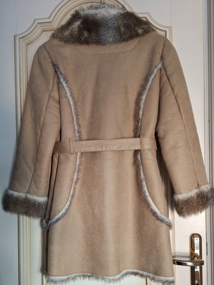 Raxevsky women's coat size Small like new, gray and beige