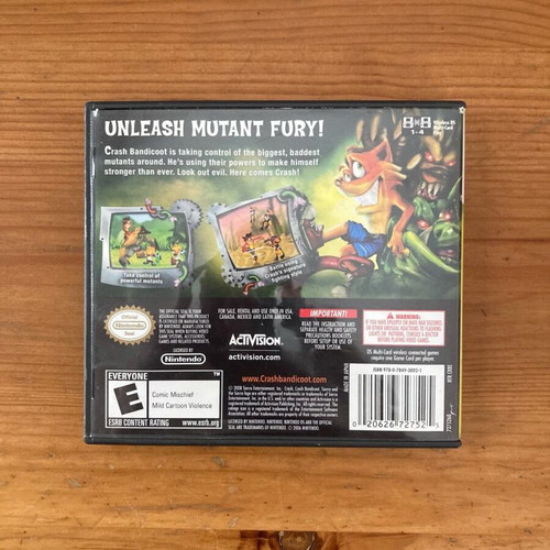 Crash Bandicoot Mind Over Mutant Nintendo game like new