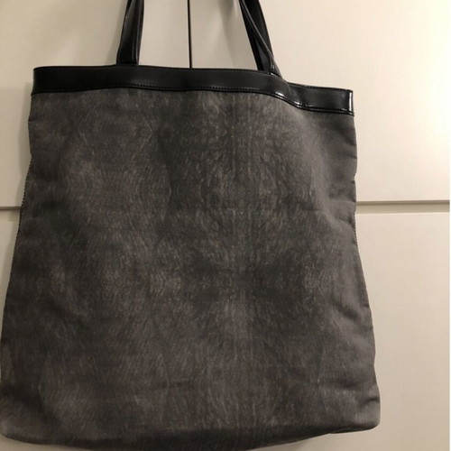 Just Cavalli cloth shoulder handbag like new, black and grey