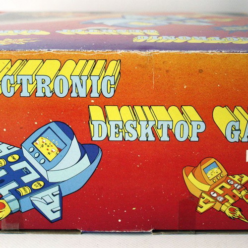 Vintage 80's electronic desktop LCD game car race new