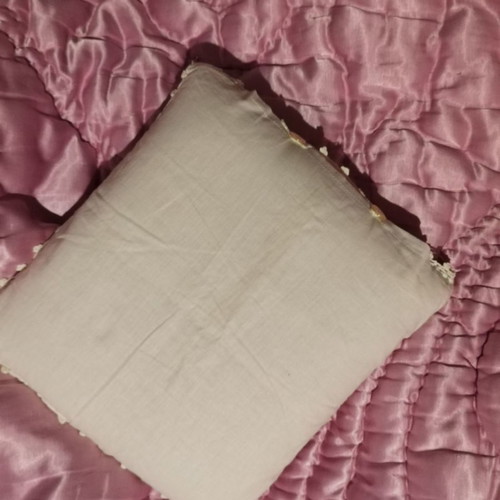 Two pillows with crocheted pillowcases new