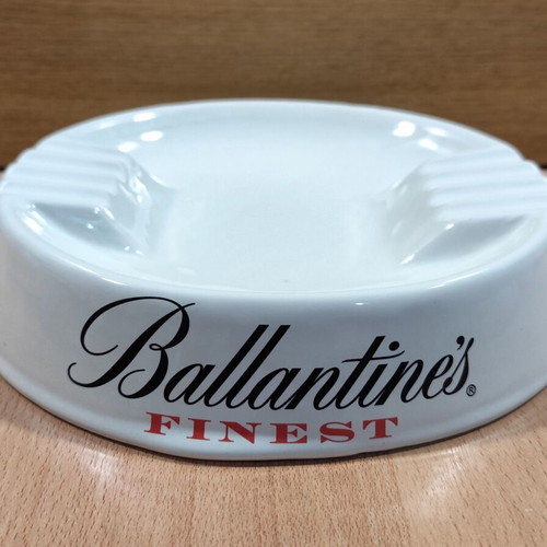 Ballantine's Scotch Whisky Ceramic Ashtray used, vintage promotional