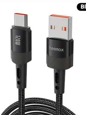 Καλώδιο Γρήγορης Φόρτισης USB A σε USB-C Καινούργιο 7A 120W 1μ