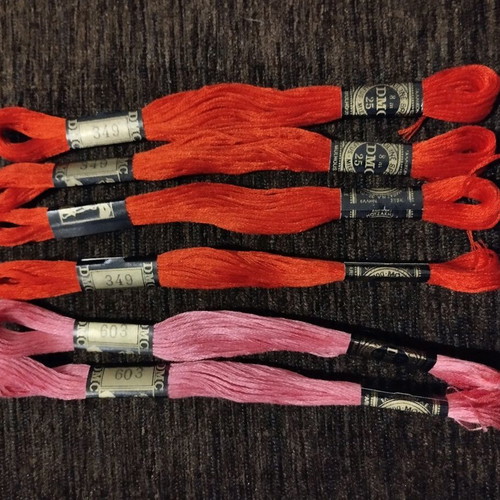 DMC threads new, pack of 79 skeins