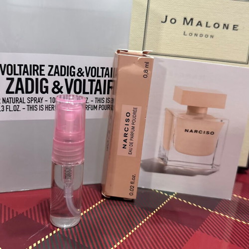 Gift set mini perfumes Zadig & Voltaire and Narciso Poudre new Eau de Parfum