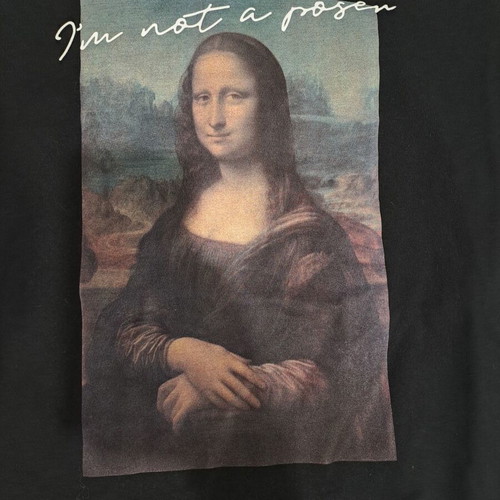 La Gioconda T-shirt size Large like new, black, Pull & Bear