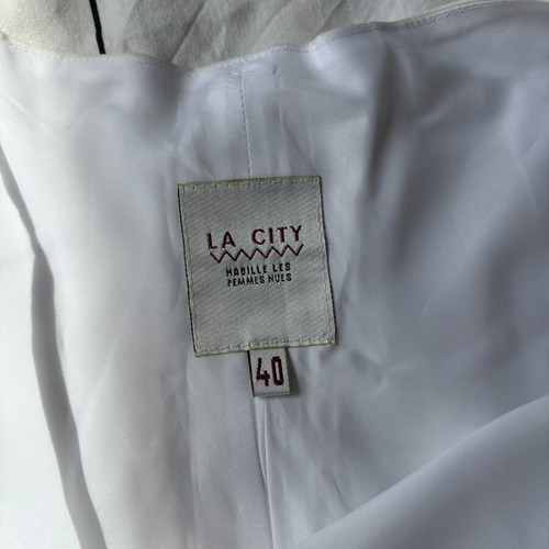 La City White Dress Size L 40 Like New