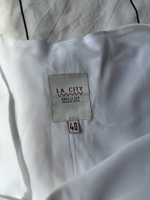 La City White Dress Size L 40 Like New