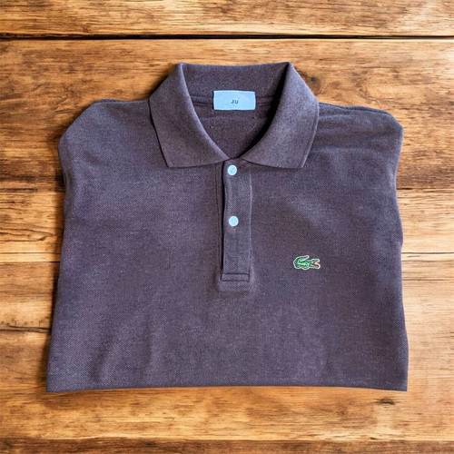 Lacoste La Chemise Polo shirt like new, brown, size M