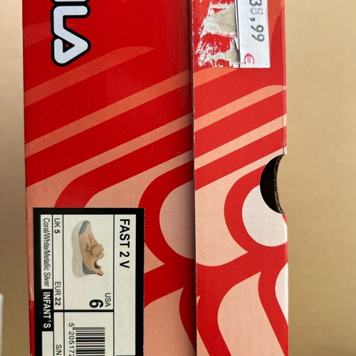 FILA fast 2V kids sports shoes used, size 22
