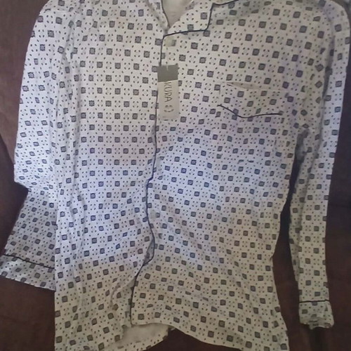 Men's classic pajama set with buttons new, cotton two-piece