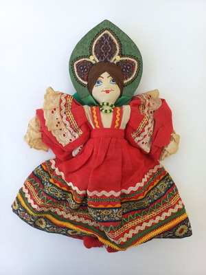 Traditional old Russian fabric doll like new
