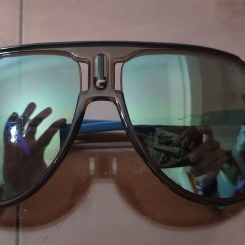 Carrera Champion Aviator Sunglasses like new, blue and brown lenses