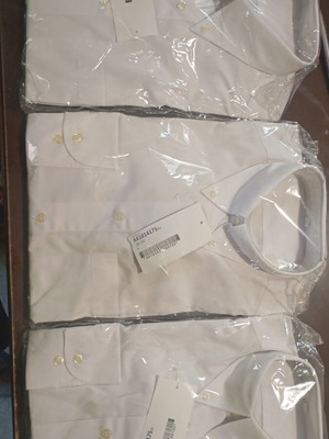 White shirts new, pack of 3, size large