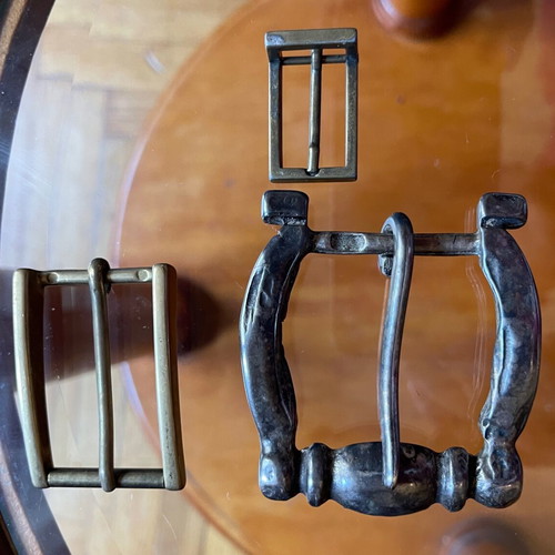Italian buckles like new, set of 3 pieces