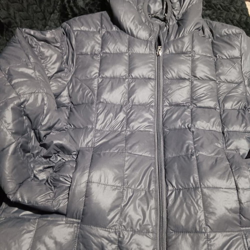 Women's jacket like new, polyester, black and gray, size M