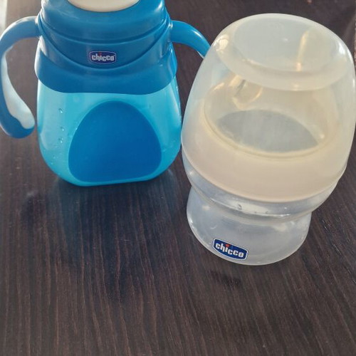 Chicco baby bottles, set of 2
