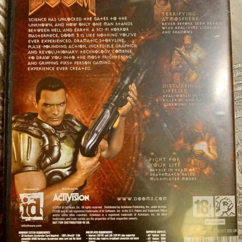 Doom 3 PC game used, in very good condition