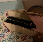 Beige handbag new with chain
