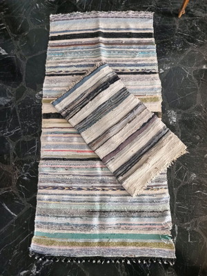 Handmade kilims from the 1970s used, set of two