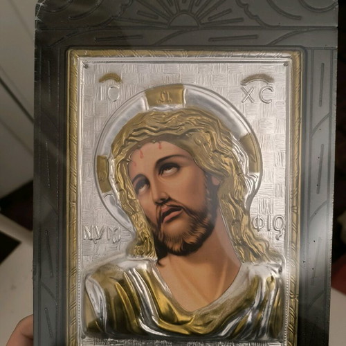 Silver religious icon like new