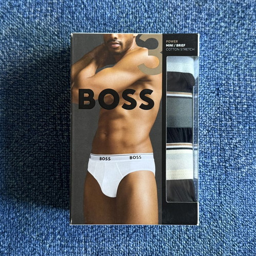 Boss men's briefs pack of 3, size M, black