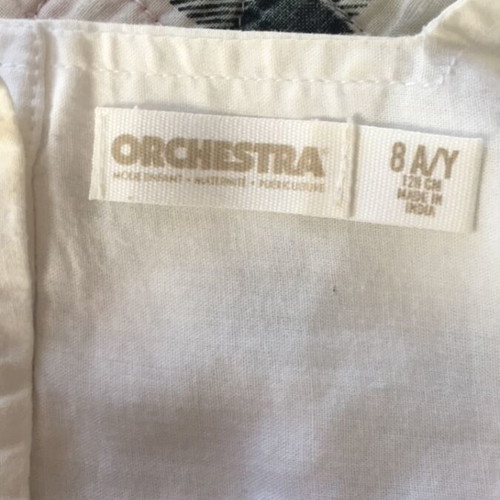 Μπλούζα Orchestra για κορίτσια άσπρη, σαν καινούργιο, μέγεθος 128 εκ