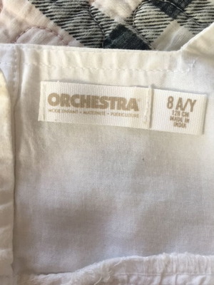 Μπλούζα Orchestra για κορίτσια άσπρη, σαν καινούργιο, μέγεθος 128 εκ