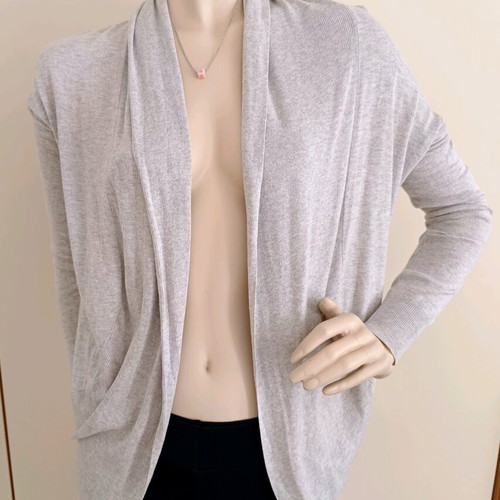 Bershka gray spring cardigan without buttons size S used