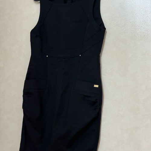 Narrow black dress Atos Lombardini like new