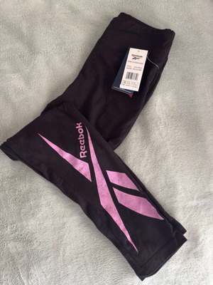 Reebok leggings for girls 13-14 years new with tag, black-pink