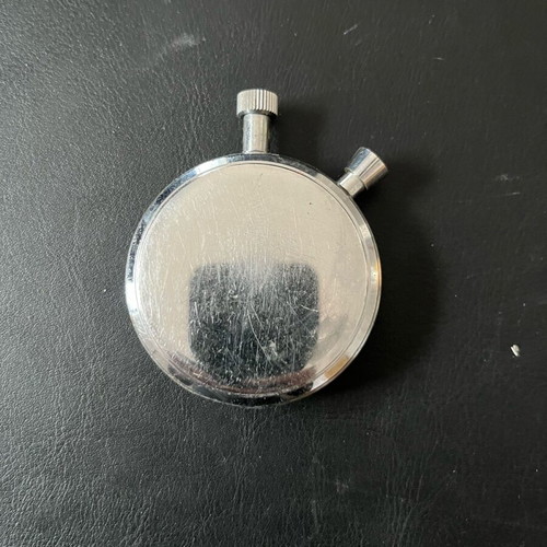 Junghans stopwatch used with cracked glass in good condition
