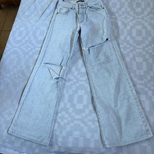 Salt & Pepper jeans like new, turquoise, size M 38 10, ripped