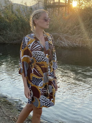 Kimono pareo black used, one size