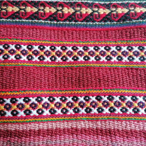 Peruvian woven toiletry bag new, made of sheep wool