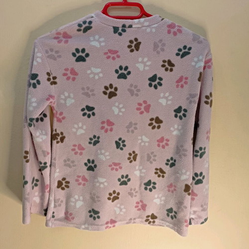 Benetton Long-Sleeve Fleece Shirt for Girls 8-9 Years Like New, Multicolor