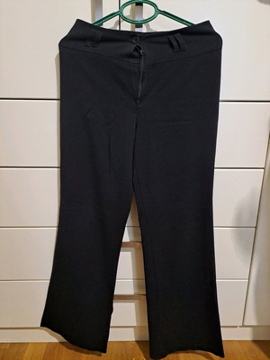 Women's fabric pants like new, black, size M