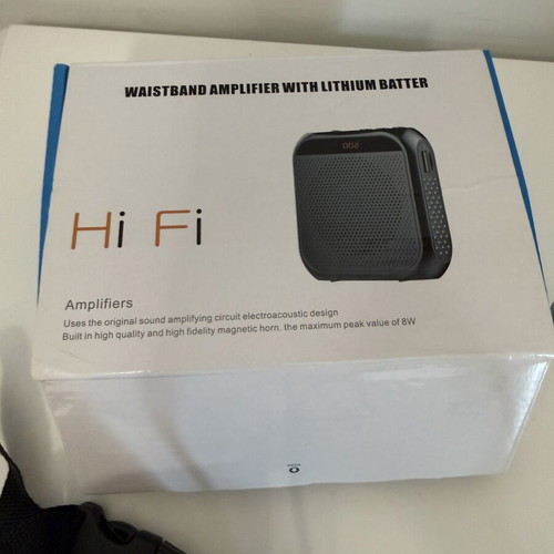Φορητός ενισχυτής φωνής Hi-Fi 8W με headset μικρόφωνο, ροζ