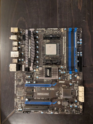 Μητρική MS-7640 ver 3.1 με επεξεργαστή FX 6300 και 4GB DDR3 RAM μεταχειρισμένη