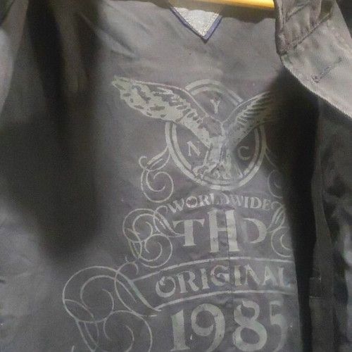 Hilfiger Denim spring jacket like new, black, size L